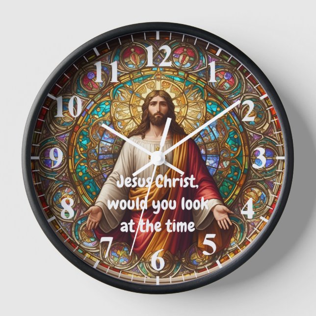 Jesus Christ would you look at the Time Colorful Clock (Front)