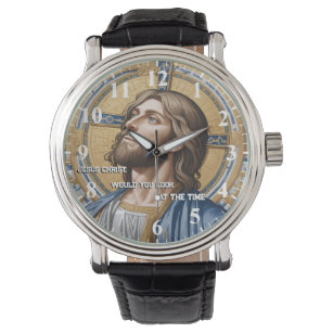 Jesus Christ would you look at the Time Gold Blue Watch
