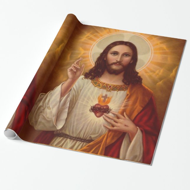 Jesus Christ Wrapping paper (Unrolled)