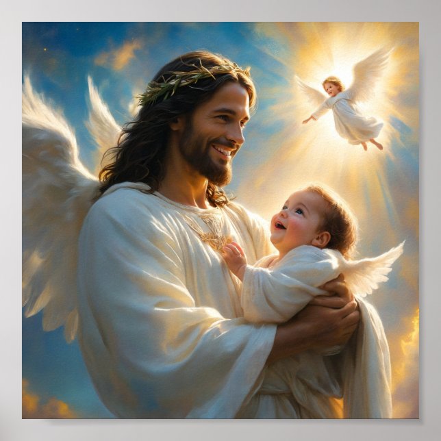 Jesus Christian art Poster (Front)