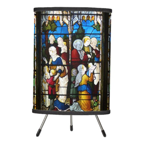 Jesus Christian art Tripod Lamp