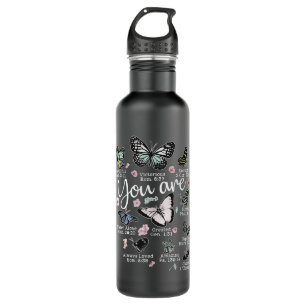 Jesus Christian Bible Verses Bible Watercolor Stainless Steel Water Bottle