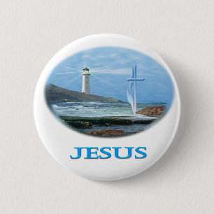 Jesus Christian Button