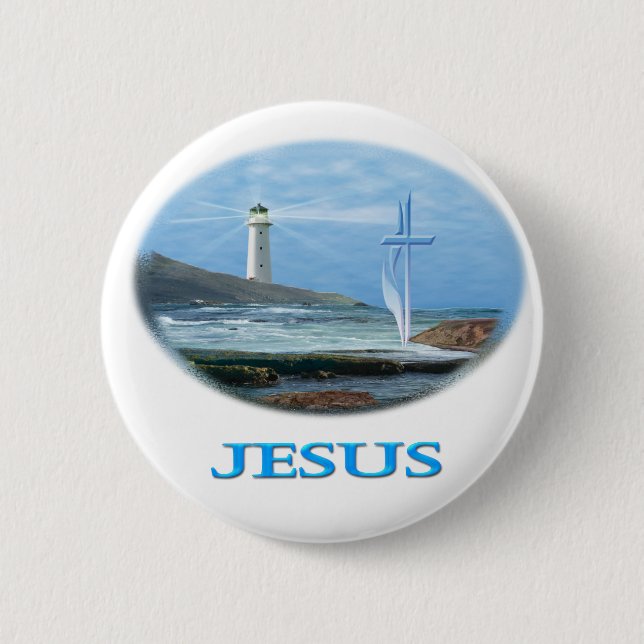 Jesus Christian Button (Front)