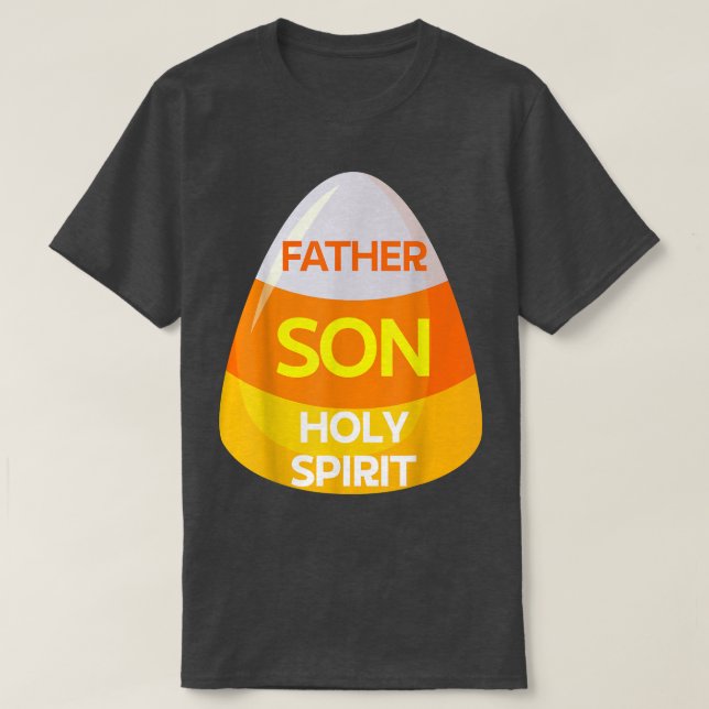 Jesus Christian Candy Corn Halloween  T-Shirt (Design Front)