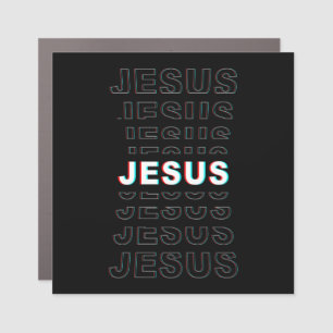 JESUS: Christian Faith Adult & Kids Repeating Car Magnet