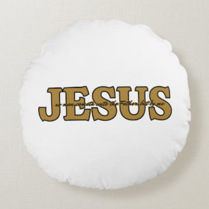 Jesus Christian Faith John 14:6 KJV Bible Verse Round Pillow
