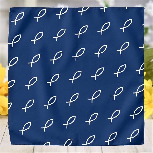 Jesus Christian Fish Symbol Ichthys Pattern Bandana (Creator Uploaded)