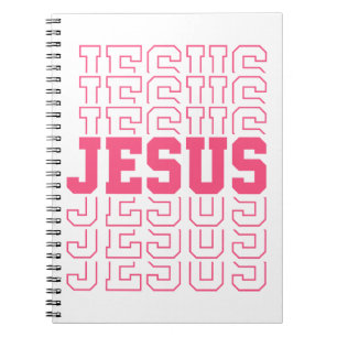 Jesus Christian God Easter Spring Summer Colors Notebook