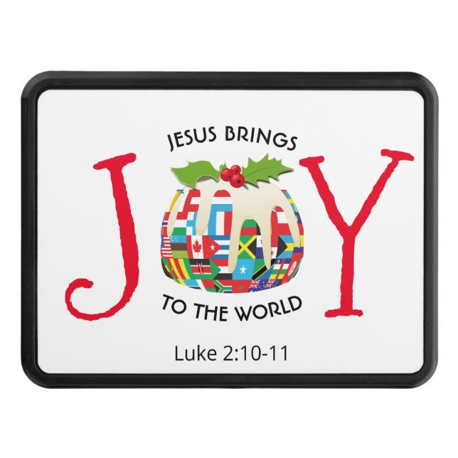 JESUS | Christian | JOY TO THE WORLD | Christmas Hitch Cover (Front)