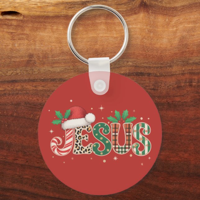 Jesus Christian Religious Saying Faith Bible Verse Keychain (Front)