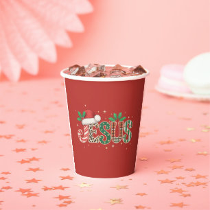 Jesus Christian Religious Saying Faith Bible Verse Paper Cups