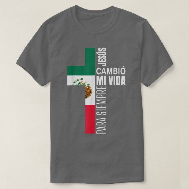 Jesus Christian Spanish Gifts Dad Fathers Day Meic T-Shirt (Design Front)