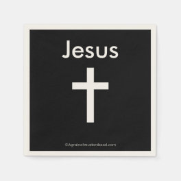 Jesus Christian Symbol Cross Paper Napkins