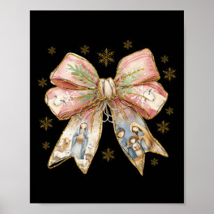 Jesus Christmas Coquette Xmas Jesus Is The Reason Poster