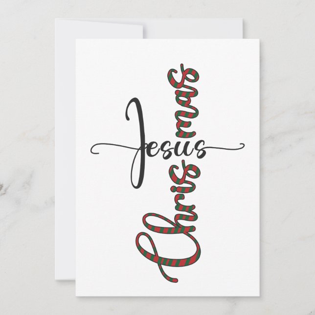 Jesus Christmas Greeting Card (Front)