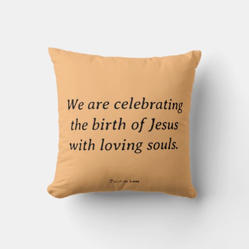 Jesus Christmas Inspirational Throw Pillow