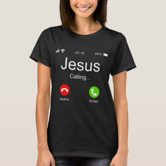 Jesus Christmas Shirt, Jesus Is Calling Christian T-Shirt