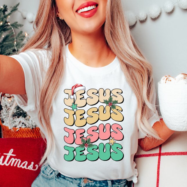 Jesus Christmas T-Shirt Colorful (Creator Uploaded)