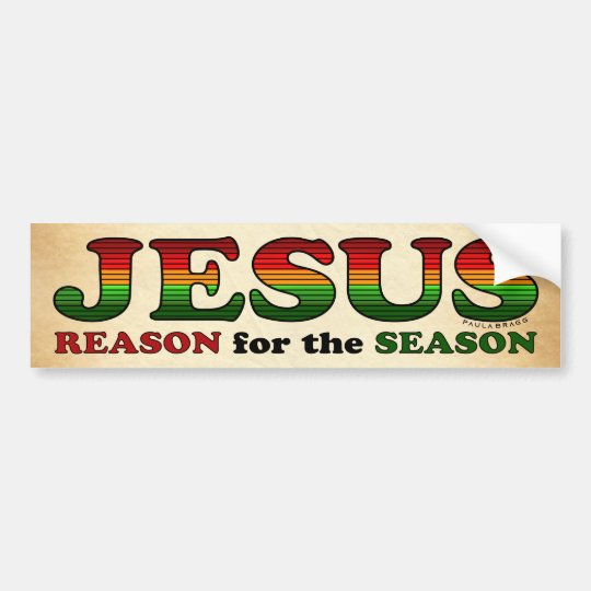 Jesus Christmas Trees Bumper Sticker | Zazzle.com