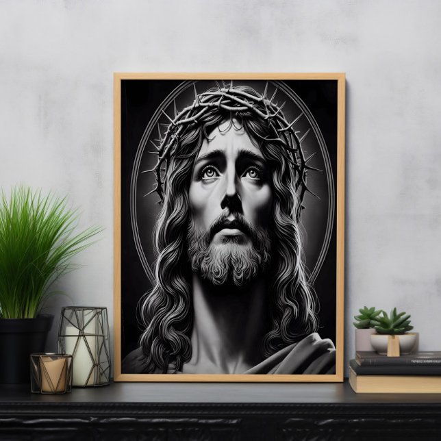 Jesus Christ's Compassionate Eyes of Love Poster (Creator Uploaded)