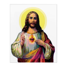 Jesus Christus in Pop Art Style Acrylic Print