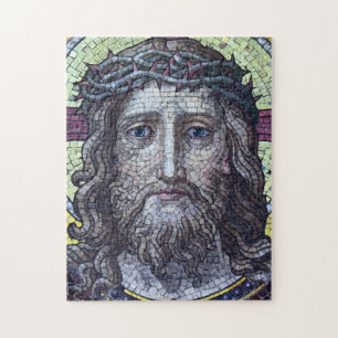 Jesus Christus, Vintage Mosaic, Holy Bible /Czech Jigsaw Puzzle