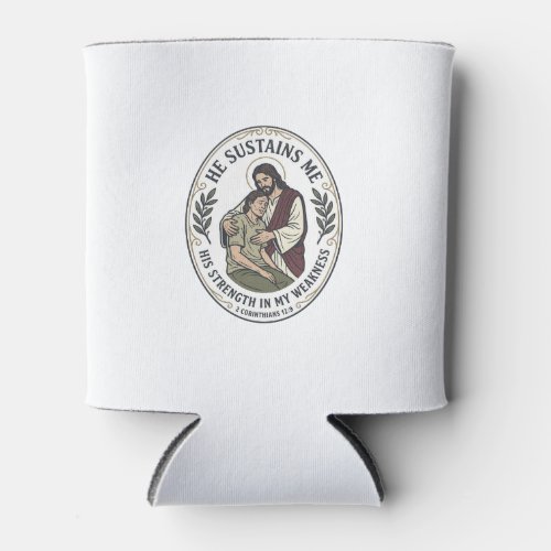 Jesus Chronic Illness Encouragement T-Shirt Inspir Can Cooler