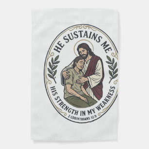 Jesus Chronic Illness Encouragement T-Shirt Inspir Garden Flag