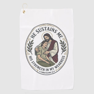 Jesus Chronic Illness Encouragement T-Shirt Inspir Golf Towel