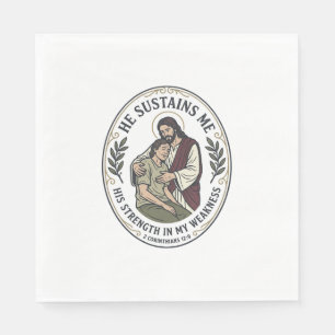 Jesus Chronic Illness Encouragement T-Shirt Inspir Napkins