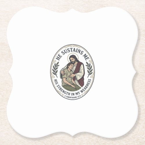 Jesus Chronic Illness Encouragement T-Shirt Inspir Paper Coaster