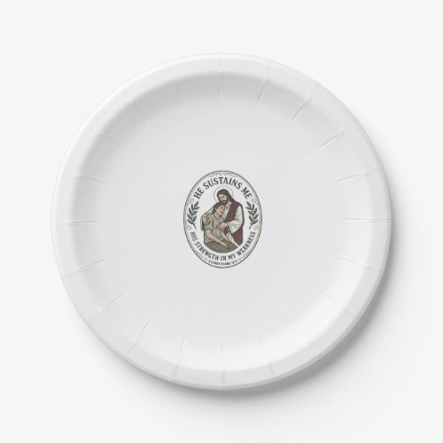 Jesus Chronic Illness Encouragement T-Shirt Inspir Paper Plates