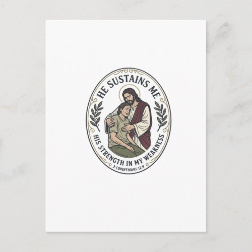 Jesus Chronic Illness Encouragement T-Shirt Inspir Postcard