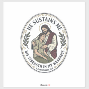 Jesus Chronic Illness Encouragement T-Shirt Inspir Sticker