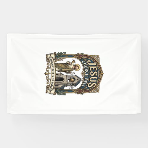 Jesus Church Bell Jesus Church Bell Christian Fait Banner