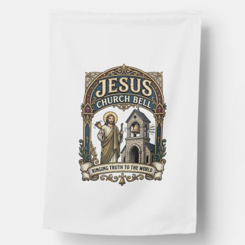 Jesus Church Bell Jesus Church Bell Christian Fait House Flag