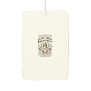 Jesus Church Bulletin Program Jesus Church Bulleti Air Freshener