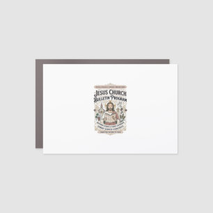 Jesus Church Bulletin Program Jesus Church Bulleti Car Magnet