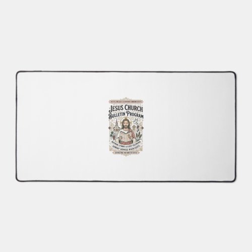Jesus Church Bulletin Program Jesus Church Bulleti Desk Mat