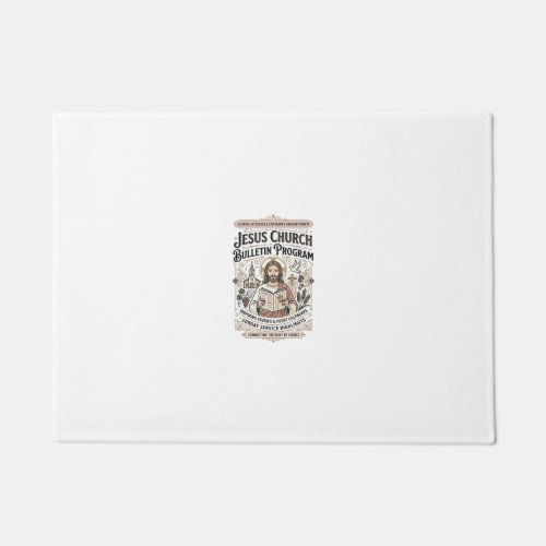 Jesus Church Bulletin Program Jesus Church Bulleti Doormat