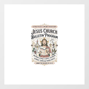 Jesus Church Bulletin Program Jesus Church Bulleti Floor Decals