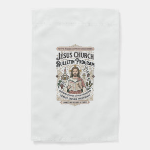 Jesus Church Bulletin Program Jesus Church Bulleti Garden Flag