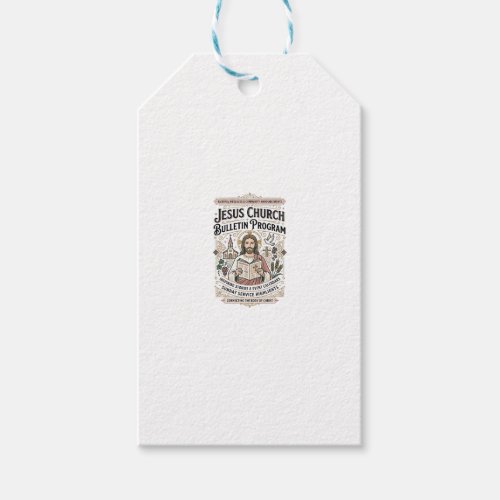 Jesus Church Bulletin Program Jesus Church Bulleti Gift Tags