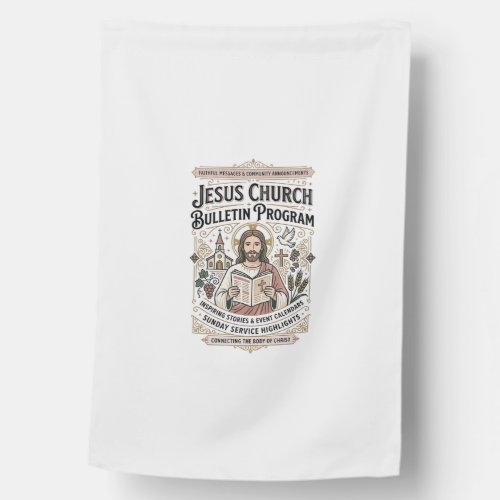 Jesus Church Bulletin Program Jesus Church Bulleti House Flag