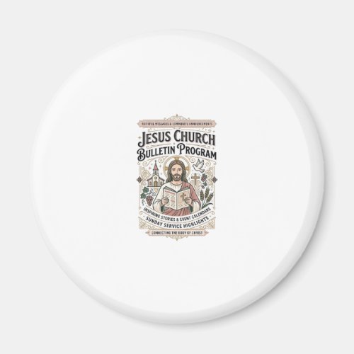 Jesus Church Bulletin Program Jesus Church Bulleti Magnet