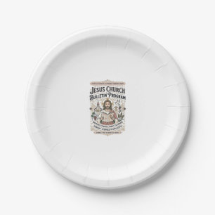 Jesus Church Bulletin Program Jesus Church Bulleti Paper Plates