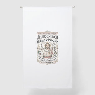 Jesus Church Bulletin Program Jesus Church Bulleti Sheer Curtains