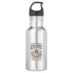 Jesus Church Bulletin Program Jesus Church Bulleti Stainless Steel Water Bottle