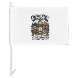 Jesus Church Camp VBS Nostalgia Shirt Faith Based  Car Flag